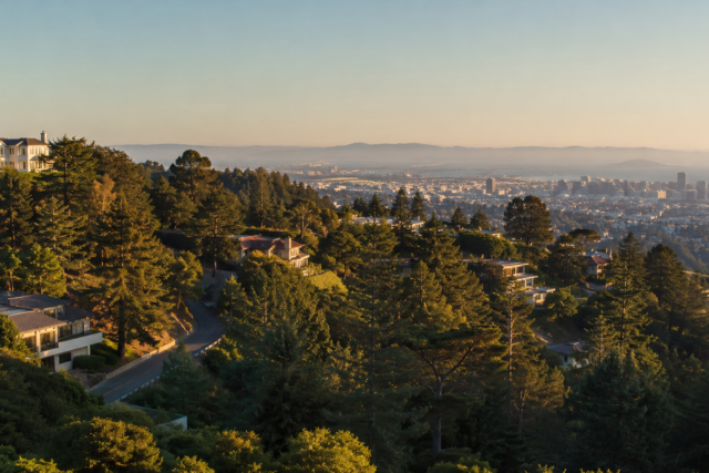 East Bay residential neighborhood, California