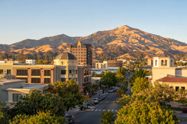 East Bay residential neighborhood, California